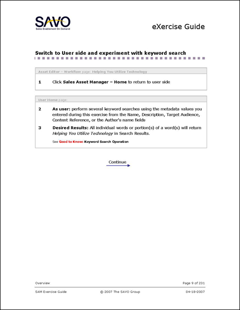Exercise Guide page 1